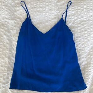 L'Agence Silk Spaghetti Strap Top